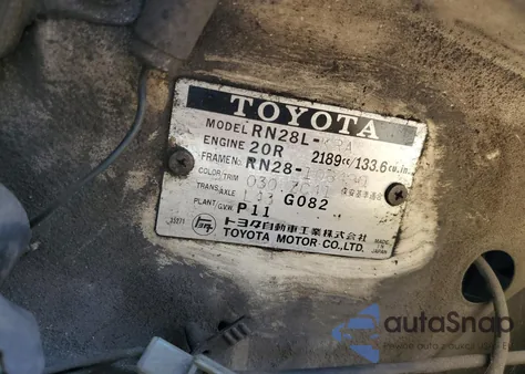 1978 Toyota Hilux from USA, damaged, VIN RN28106490